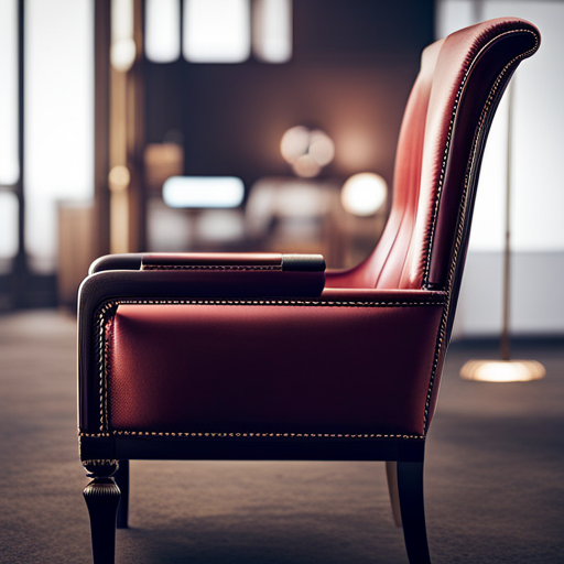 An image of a custom-designed upholstered chair with intricate welding details, showcasing the unique craftsmanship and attention to detail in niche upholstery welding marketing strategies