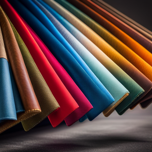 An image showing a variety of upholstered welding samples in different colors and patterns, highlighting the impact of color in upholstery welding